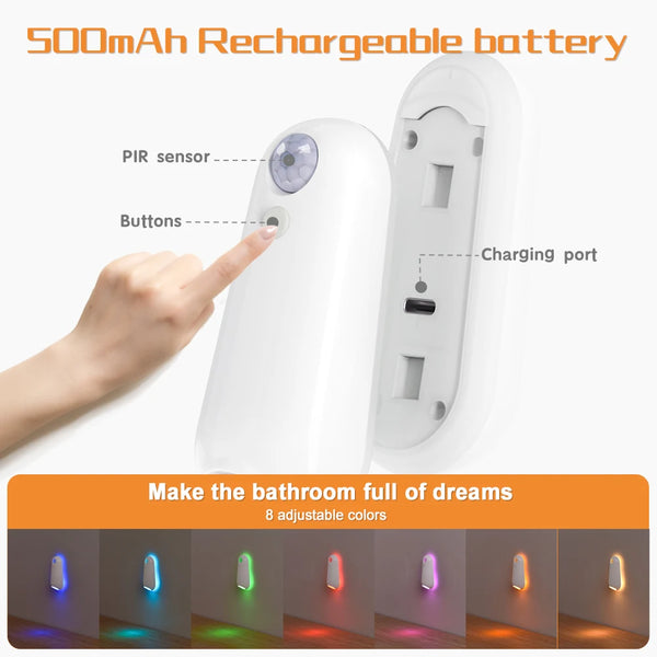 Colorful Toilet Night Light